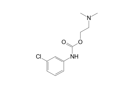 m-chlorocarbanilic acid, 2-(dimethylamino)ethyl ester