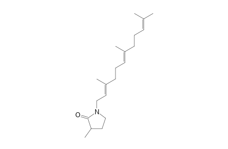 1-(3',7',11'-TRIMETHYL-2'E,6'E,10-DODECATRIENYL)-3-METHYL-2-PYRROLIDINONE