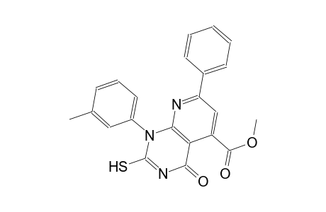pyrido[2,3-d]pyrimidine-5-carboxylic acid, 1,4-dihydro-2-mercapto-1-(3-methylphenyl)-4-oxo-7-phenyl-, methyl ester