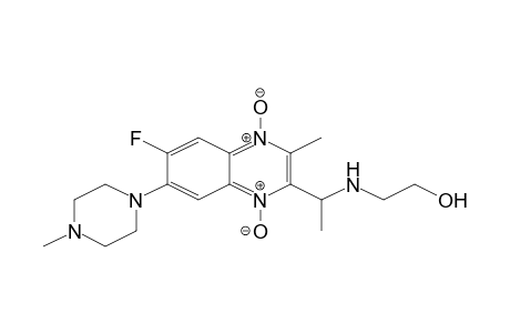 2-((1-[6-Fluoro-3-methyl-7-(4-methyl-1-piperazinyl)-1,4-dioxido-2-quinoxalinyl]ethyl)amino)ethanol