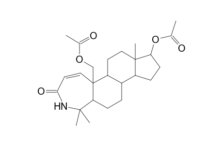 3a-Azahomoandrost-1-en-3-one, 17,19-diacetoxy-4,4-dimethyl-
