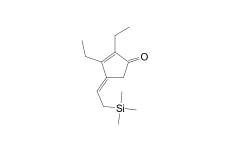 (E)-2,3-Diethyl-4-[2-(trimethylsilyl)ethylidene]cyclopent-2-enone