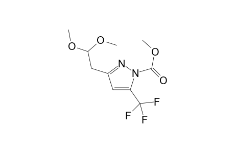 3-(2,2-Dimethoxyethyl)-5-trifluoromethyl-1H-1-carboxymethylpyrazole