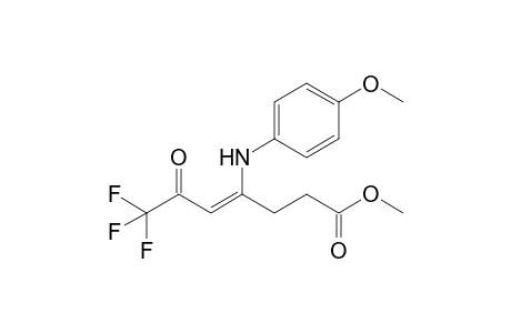 METHYL-4-[(4'-METHOXYPHENYL)-AMINO]-6-OXO-7,7,7-TRIFLUORO-4-HEPTENOATE