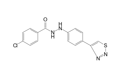 p-chlorobenzoic acid, 2-[p-(1,2,3-thiadiazol-4-yl)phenyl]hydrazide