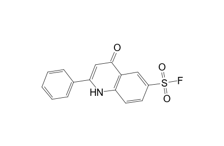 6-Quinolinesulfonyl fluoride, 4-hydroxy-2-phenyl-