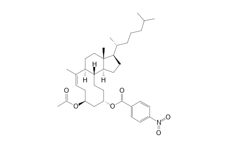 5,10-seco-Cholest-1(10)-ene-3.beta.,5.alpha.-diol - 3-acetate - 5-(p-nitrobenzoate)