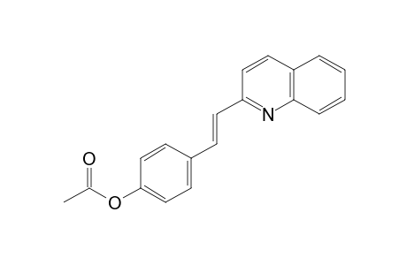 Phenol, p-[2-(2-quinolyl)vinyl]-, acetate