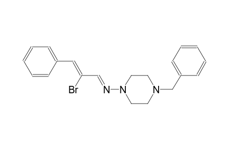 N-(4-benzyl-1-piperazinyl)-N-[(E,2Z)-2-bromo-3-phenyl-2-propenylidene]amine