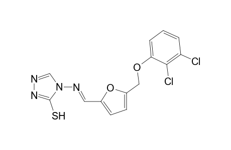 4-[((E)-{5-[(2,3-dichlorophenoxy)methyl]-2-furyl}methylidene)amino]-4H-1,2,4-triazole-3-thiol