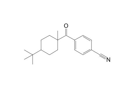 4-(T-Butyl)-1-methylcyclohexyl p-cyanophenyl ketone