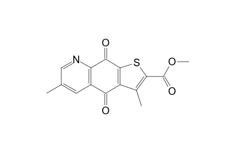 3,6-Dimethyl-4,9-dioxo-2-thieno[3,2-g]quinolinecarboxylic acid methyl ester