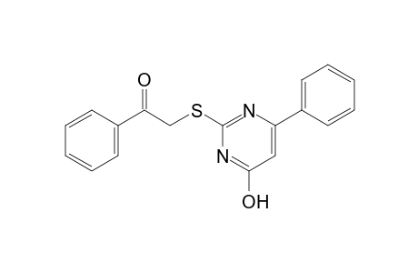 2-[(4-Hydroxy-6-phenyl-2-pyrimidinyl)thio]acetophenone