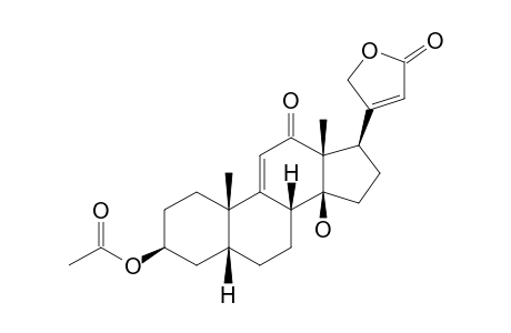 3b-Acetoxy-14b-hydroxy-12-oxo-5b-car-9(11),20(22)-dienolide