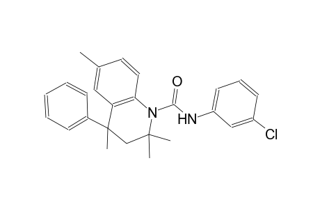 N-(3-chlorophenyl)-2,2,4,6-tetramethyl-4-phenyl-3H-quinoline-1-carboxamide