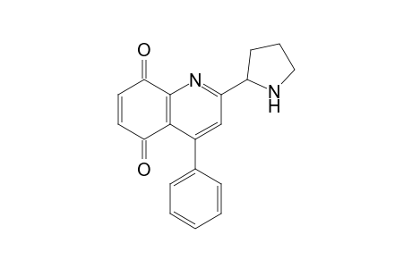 2-Pyrrolidinyl-4-phenylquinoline-5,8-dione