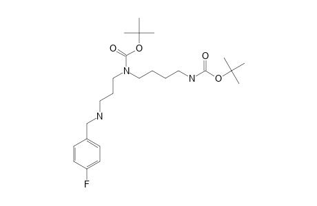 Tert.-butyl-N-[3-[[(4-fluorophenyl)-methyl]-amino]-propyl]-N-[4-[[(tert.-butyloxy)-carbonyl]-amino]-butyl]-carbamate