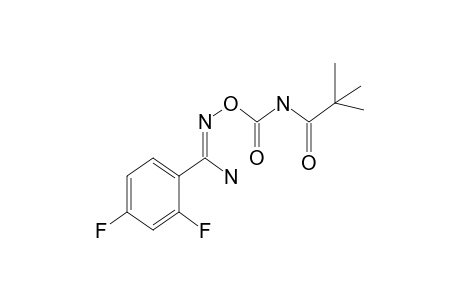 2,4-difluoro-O-(pivaloylcarbamoyl)benzamidoxime