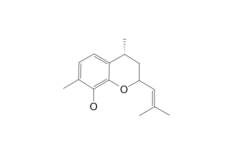 (4R)-4,7-Dimethy-2-(2-methylprop-1-enyl)-chroman-8-ol;major-diastereomer