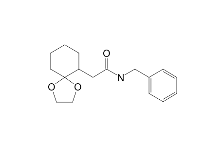 N-Benzyl-2-(1',4'-dioxa-spiro[4.5]dec-6'-yl)-acetamide