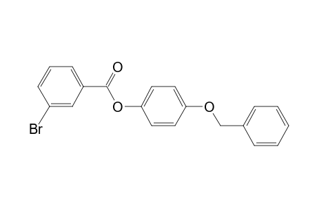 Benzoic acid, 3-bromo-, 4-benzyloxyphenyl ester