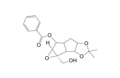 (+-)-4-Benzoyloxy-2,3-epoxy-2-(hydroxymethyl)-exo,exo-7,8-(isopropylidenedioxy)-cis-bicyclo[3.3.0]octane