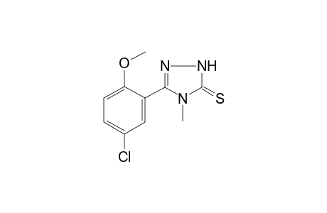 3-(5-Chloranyl-2-methoxy-phenyl)-4-methyl-1H-1,2,4-triazole-5-thione