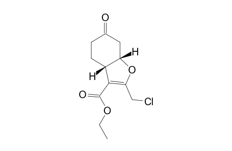 (3aS,7aS)-Ethyl 2-(chloromethyl)-6-oxo-3a,4,5,6,7,7a-hexahydrobenzofuran-3-carboxylate