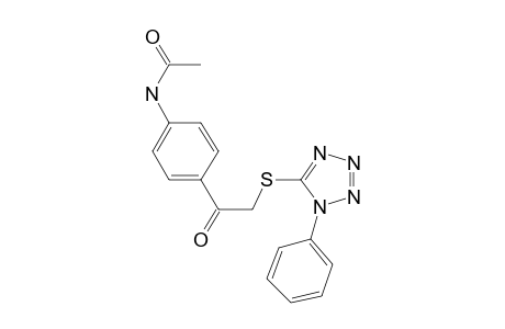 Acetamide, N-[4-[2-[(1-phenyl-1H-1,2,3,4-tetrazol-5-yl)thio]acetyl]phenyl]-