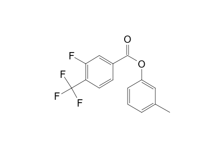 3-Fluoro-4-trifluoromethylbenzoic acid, 3-methylphenyl ester