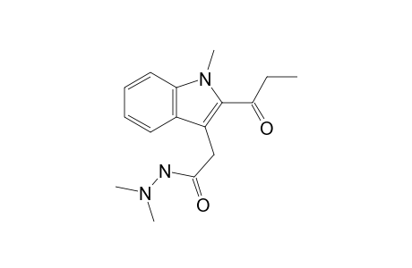 N',N'-dimethyl-2-(1-methyl-2-propionyl-1H-indol-3-yl)acetohydrazide