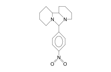 R-6H,C-11a,C-11b-6-P-Nitrophenyl-perhydro-dipyrido(1,2-C:2',1'-E)imidazole