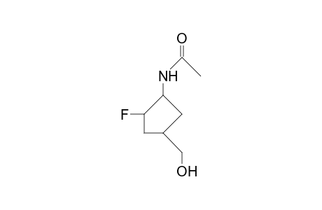 1b-Acetamido-2a-fluoro-4b-hydroxymethyl-cyclopentane