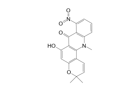 6-hydroxy-3,3,12-trimethyl-8-nitropyrano[6,5-c]acridin-7-one