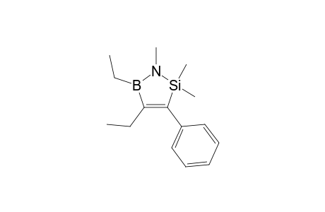 1-Aza-2-sila-5-boracyclopent-3-ene, 4,5-diethyl-1,2,2-trimethyl-3-phenyl-