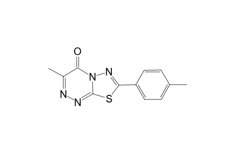 3-methyl-7-(4-methylphenyl)-4H-[1,3,4]thiadiazolo[2,3-c][1,2,4]triazin-4-one