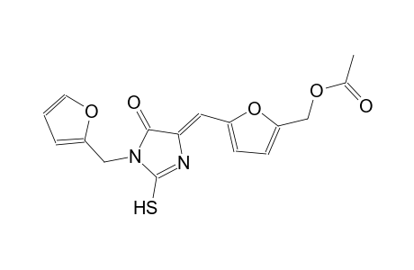 (5-{(Z)-[1-(2-furylmethyl)-5-oxo-2-sulfanyl-1,5-dihydro-4H-imidazol-4-ylidene]methyl}-2-furyl)methyl acetate