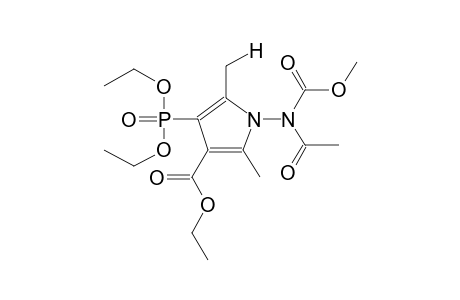 1-(N-ACETYL-N-METHOXYCARBONYLAMINO)-2,5-DIMETHYL-3-DIETHOXYPHOSPHORYL-4-ETHOXYCARBONYLPYRROLE