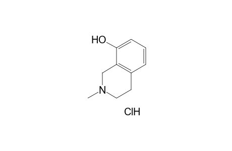 2-methyl-1,2,3,4-tetrahydro-8-isoquinolinol, hydrochloride