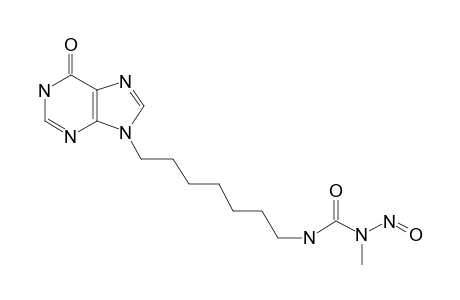 N-[6-[1,6-Dihydro-6-oxopurin-9-yl]heptyl]-N'-methyl-N'-nitrosourea