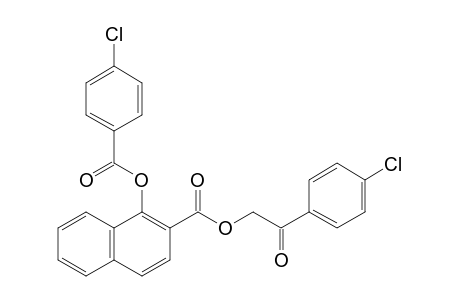 1-hydroxy-2-naphthoic acid, p-chlorophenacyl ester, p-chlorobenzoate