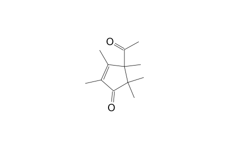 2-Cyclopenten-1-one, 4-acetyl-2,3,4,5,5-pentamethyl-