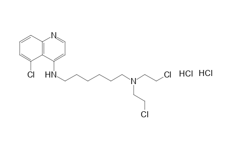 4-{6-[bis(2-chloroethylamino)hexylamino}-5-chloroquinoline, dihydrochloride