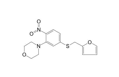 4-[5-(2-furanylmethylthio)-2-nitrophenyl]morpholine