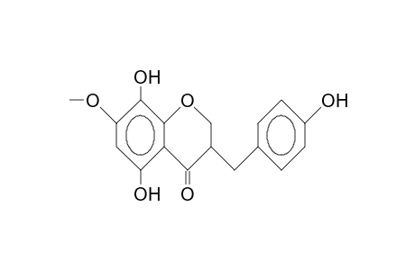 5,8-Dihydroxy-3-(4-hydroxy-benzyl)-7-methoxy-chroman-4-one