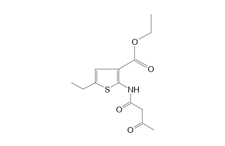 2-acetoacetamido-5-ethyl-3-thiophenecarboxylic acid, ethyl ester