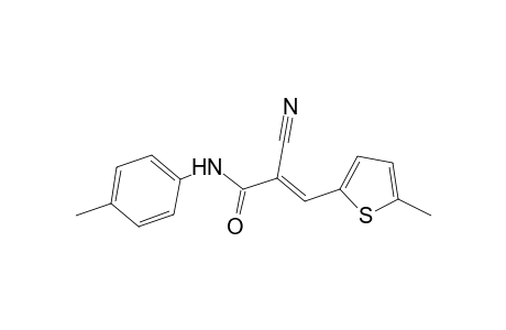 (2E)-2-cyano-N-(4-methylphenyl)-3-(5-methyl-2-thienyl)-2-propenamide