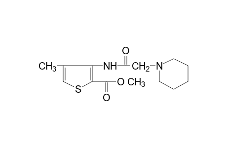 4-methyl-3-(2-piperidinoacetamido)-2-thiophenecarboxylic acid, methyl ester