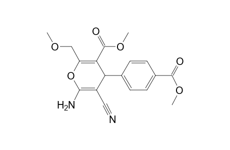 6-Amino-5-cyano-4-(4-methoxycarbonyl-phenyl)-2-methoxymethyl-4H-pyran-3-carboxylic acid methyl ester