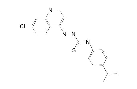 Quinoline, 7-chloro-4-[2-[[[4-(1-methylethyl)phenyl]amino]carbonothioyl]hydrazino]-